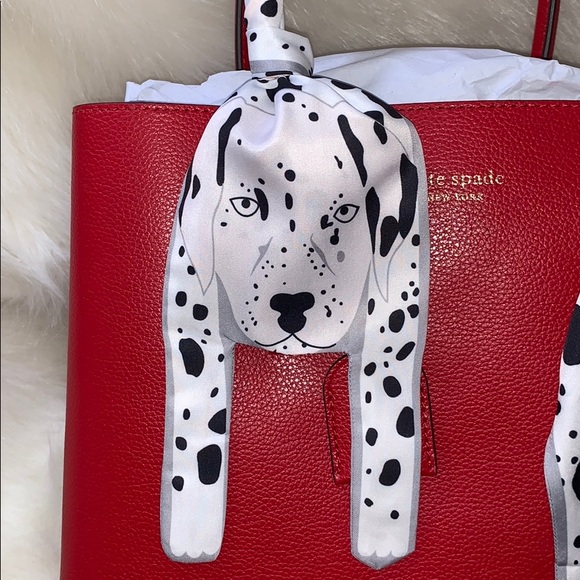 Dalmatian Pup Twilly Bandeau Hair Neck Bag Tie - Picture 2 of 7